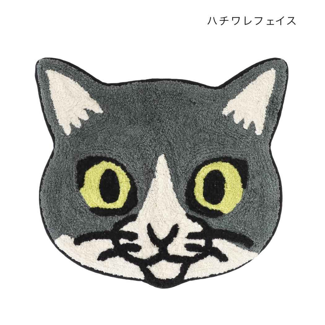 アニマルグッズ フロアマット マット ハチワレフェイス ねこ トモコーポレーション フリーマット インテリア雑貨 グッズ シネマコレクション