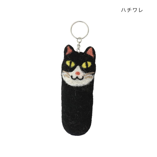 アニマルグッズ ミニポーチ リップクリームホルダー アニマルー ハチワレ ねこ トモコーポレーション リップ入れ リップケース グッズ メール便可 シネマコレクション