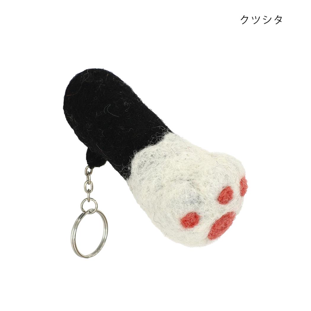 アニマルグッズ ミニポーチ リップクリームホルダー ネコ肉球 クツシタ ねこ トモコーポレーション リップ入れ リップケース グッズ シネマコレクション
