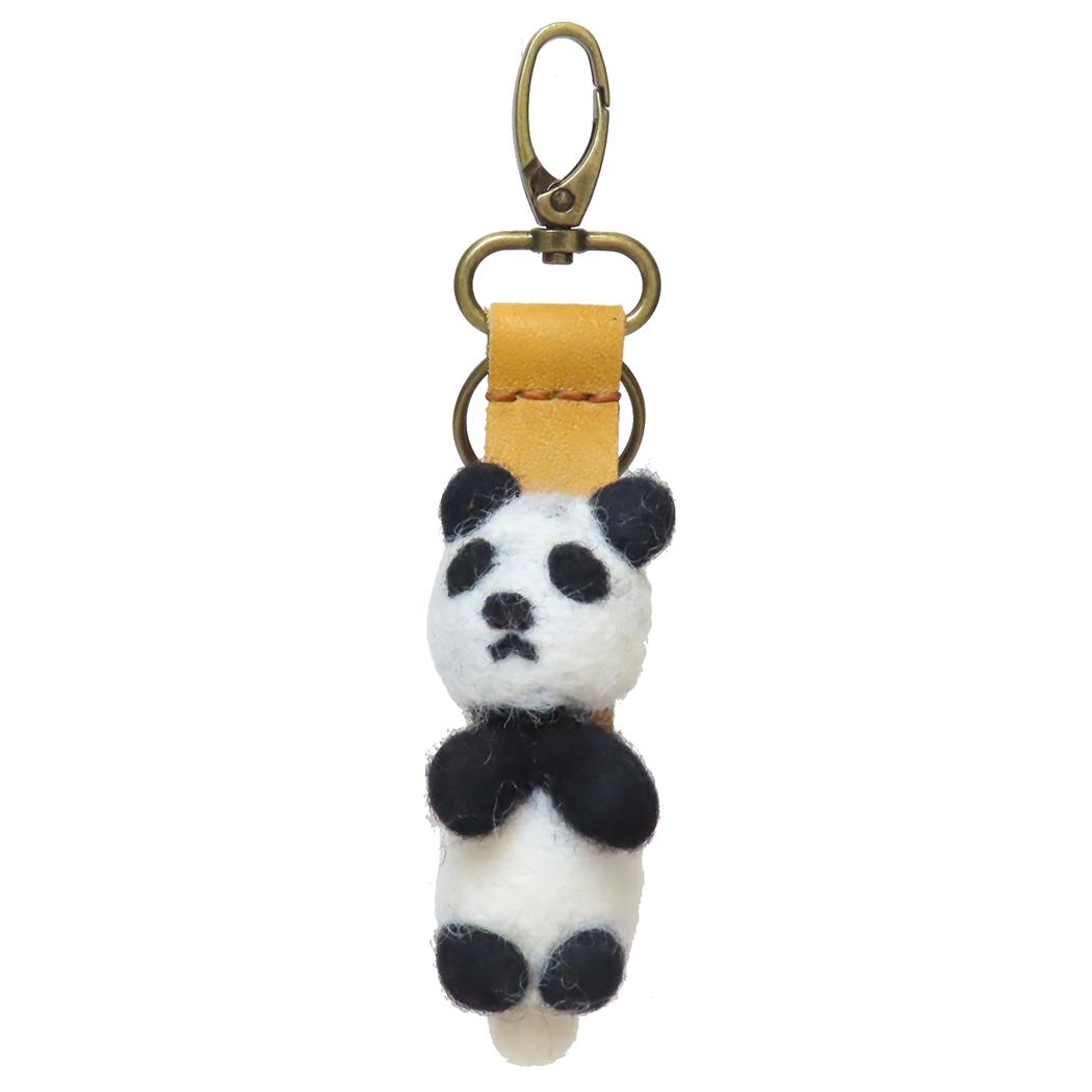 バッグチャーム ネパールフェルト グローブホルダー パンダ PANDA トモコーポレーション 手袋ホルダー かわいい グッズ メール便可 シネマコレクション