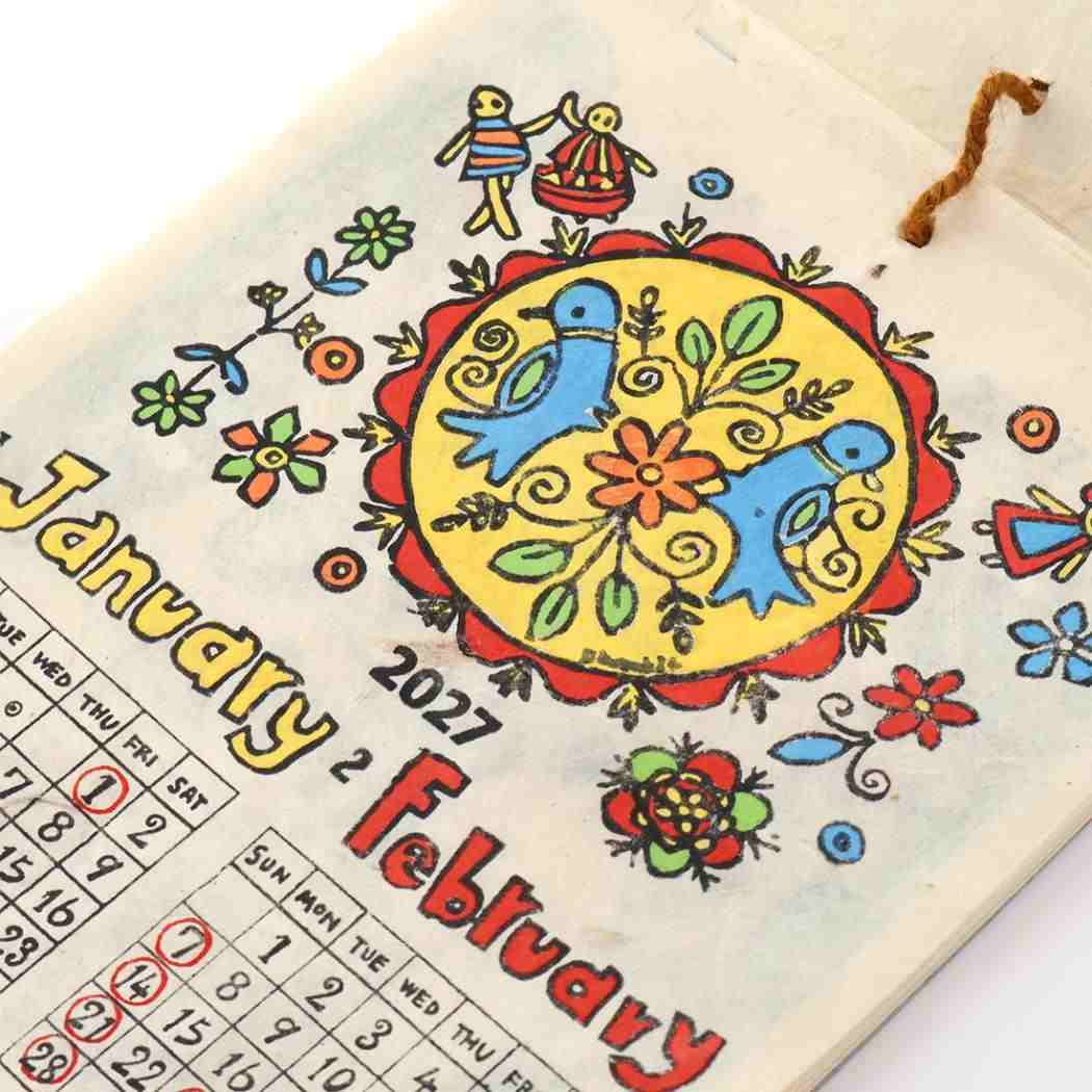 2027Calendar カレンダーS バード 壁掛けカレンダー2027年 令和9年暦 トモコーポレーション