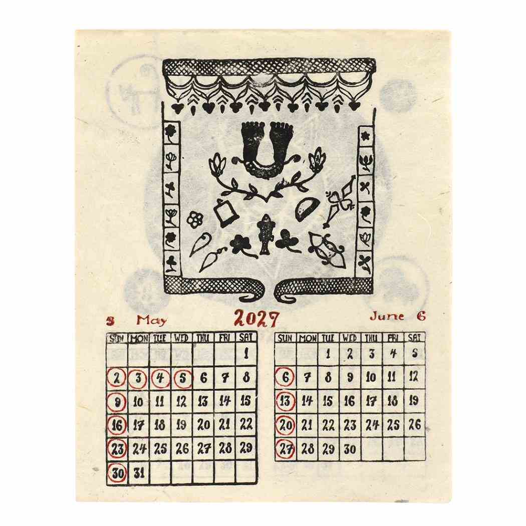 2027Calendar カレンダーS アルボナ 壁掛けカレンダー2027年 令和9年暦 トモコーポレーション