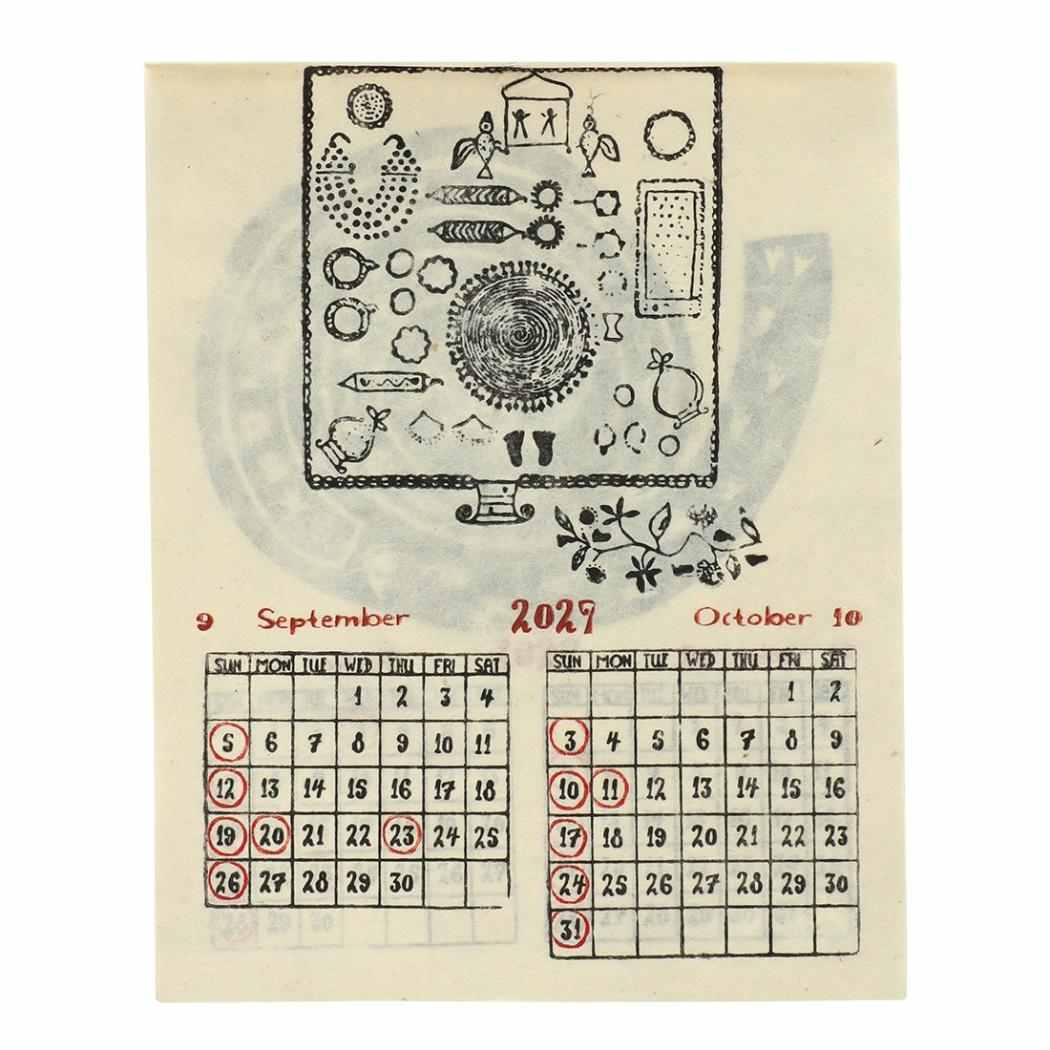 2027Calendar カレンダーS アルボナ 壁掛けカレンダー2027年 令和9年暦 トモコーポレーション