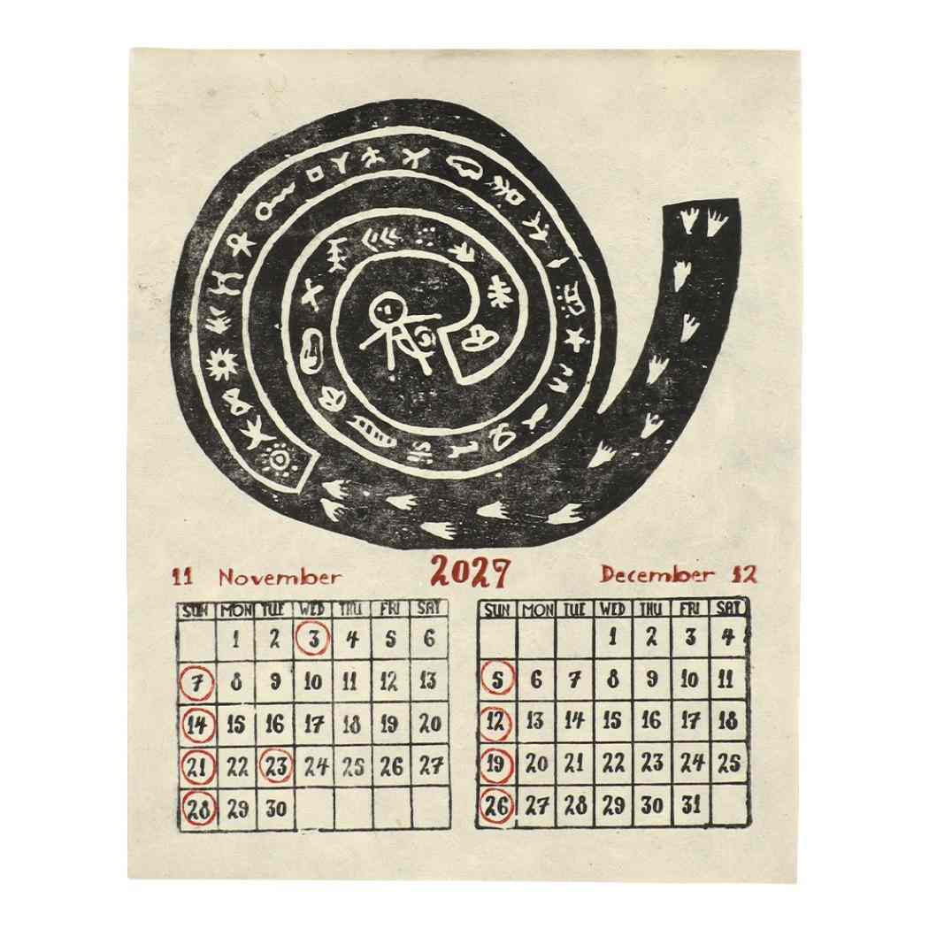 2027Calendar カレンダーS アルボナ 壁掛けカレンダー2027年 令和9年暦 トモコーポレーション