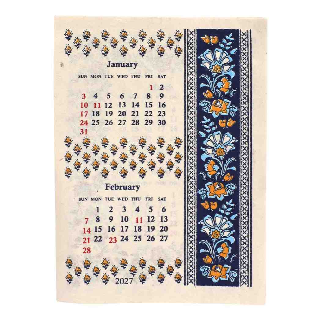 2027Calendar カレンダーS プロヴァンスプリント 壁掛けカレンダー2027年 令和9年暦 トモコーポレーション