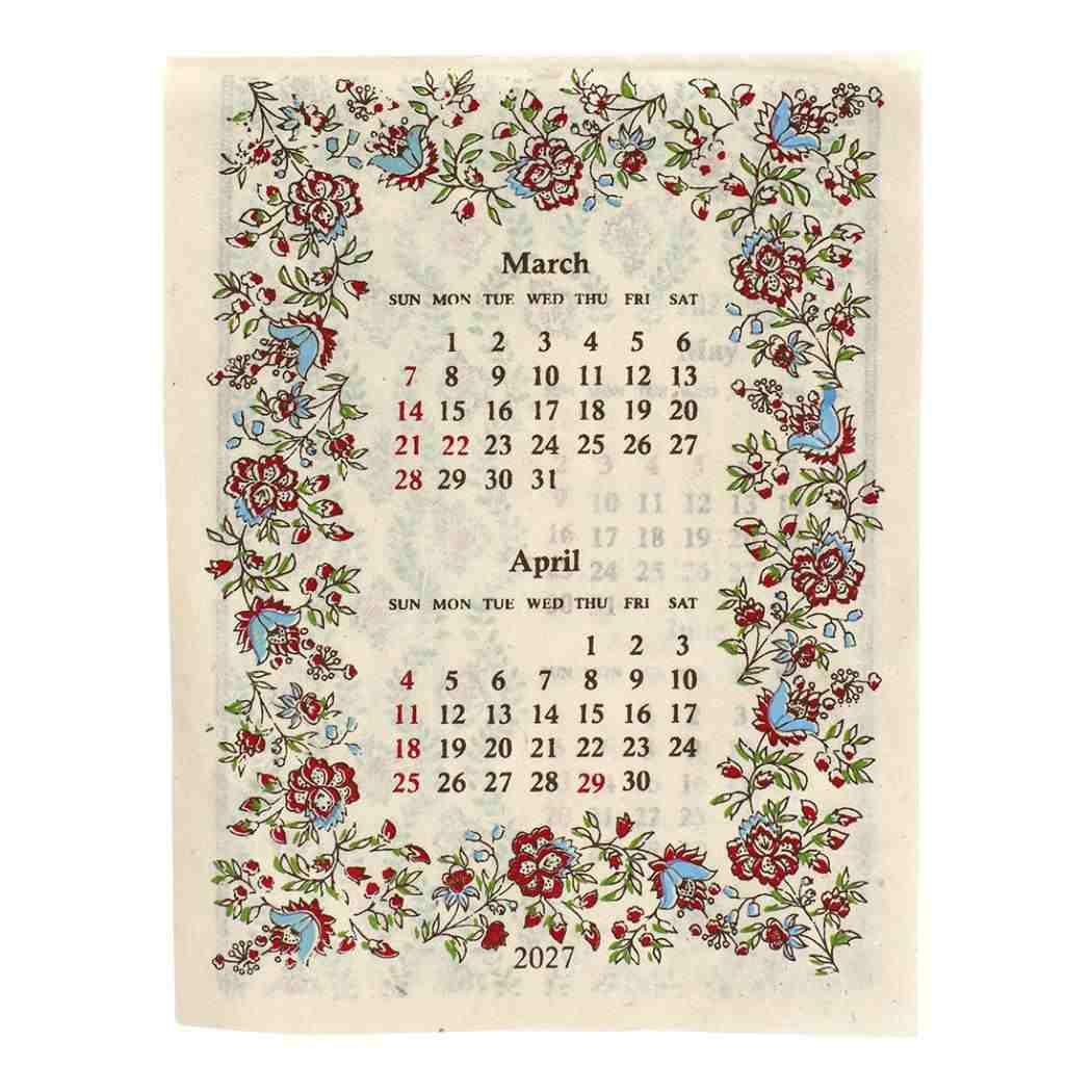 2027Calendar カレンダーS プロヴァンスプリント 壁掛けカレンダー2027年 令和9年暦 トモコーポレーション