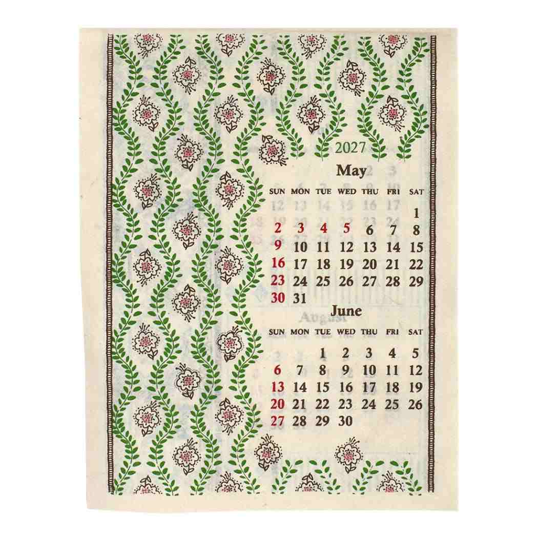 2027Calendar カレンダーS プロヴァンスプリント 壁掛けカレンダー2027年 令和9年暦 トモコーポレーション