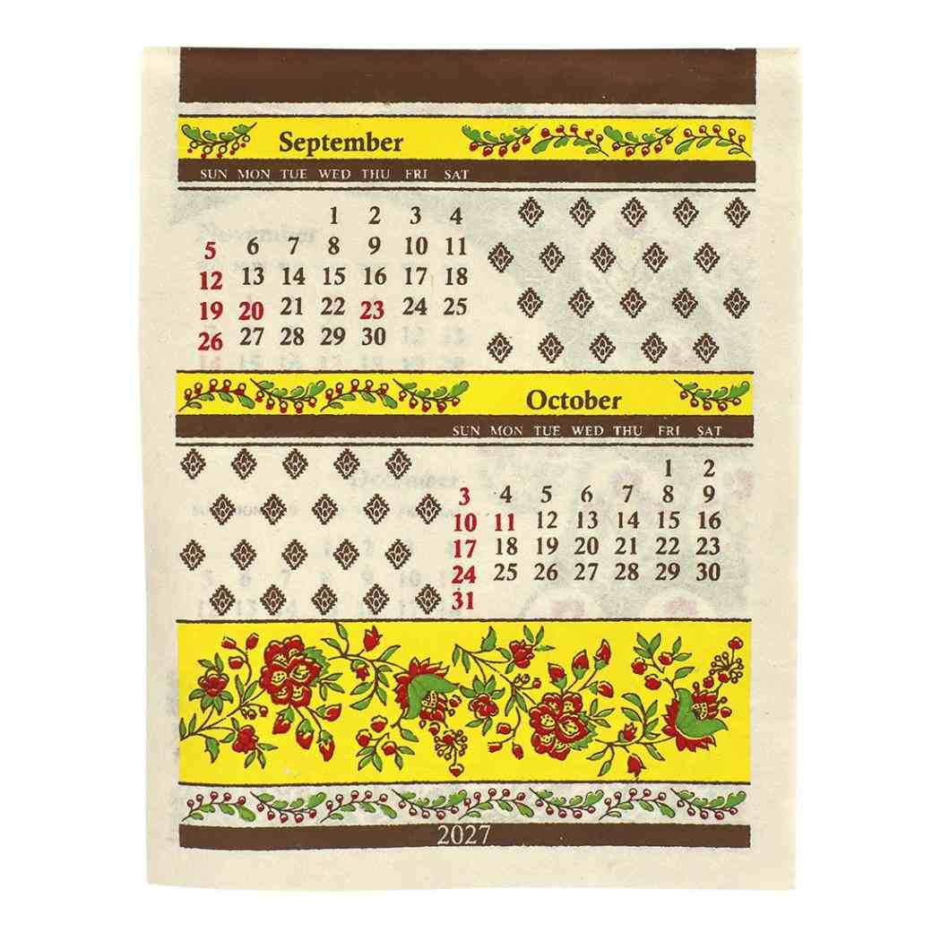 2027Calendar カレンダーS プロヴァンスプリント 壁掛けカレンダー2027年 令和9年暦 トモコーポレーション