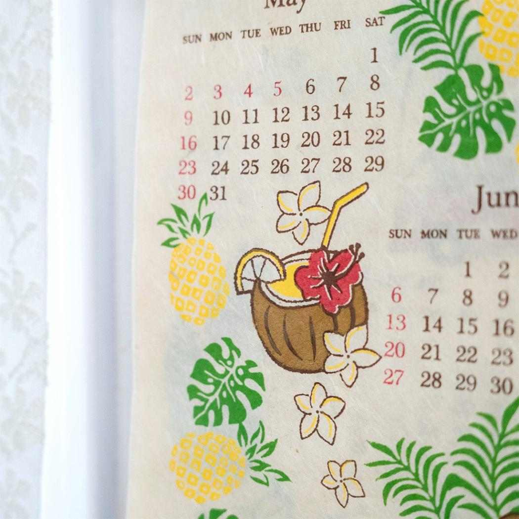 2027Calendar カレンダーS アロハハワイ 壁掛けカレンダー2027年 令和9年暦 トモコーポレーション