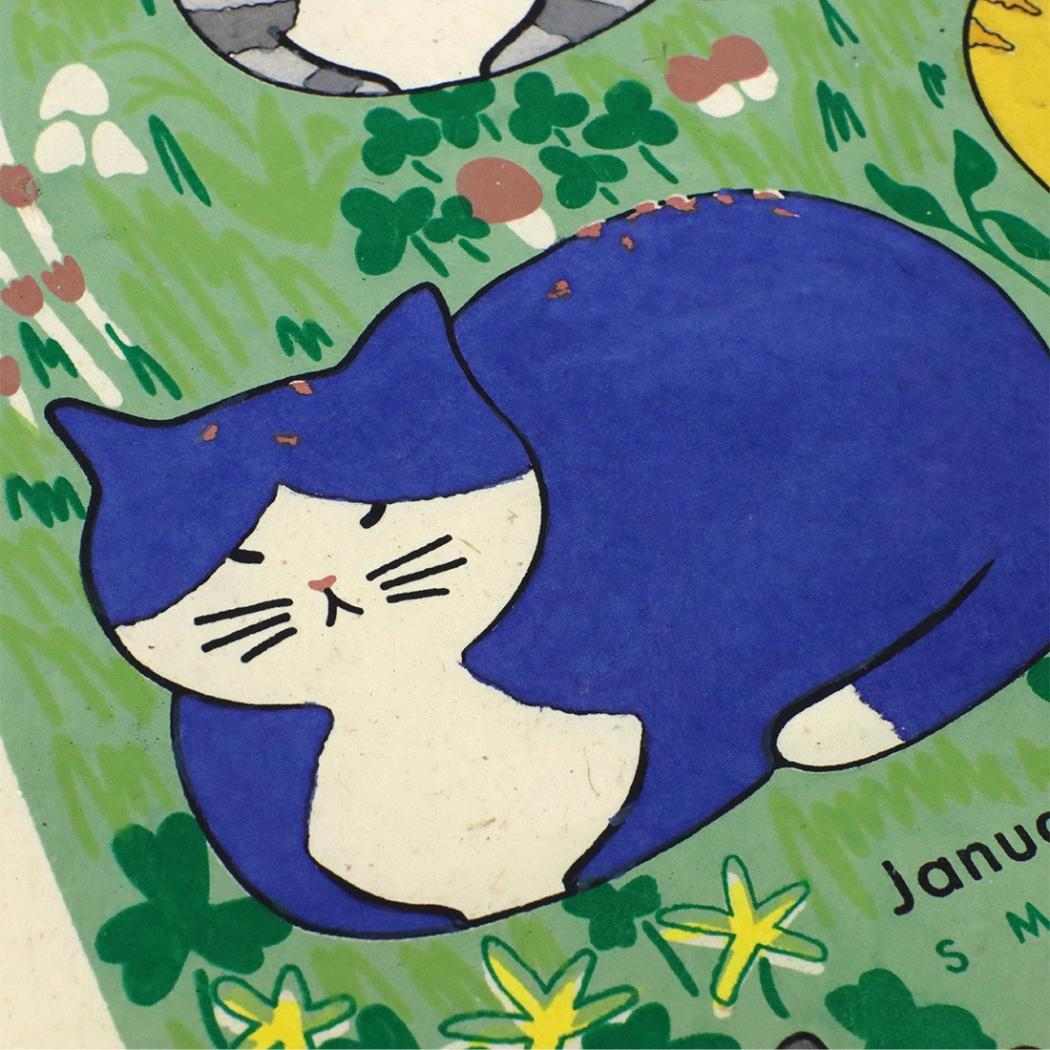 2027Calendar カレンダーワンページ にゃんこ 壁掛けカレンダー2027年 令和9年暦 トモコーポレーション