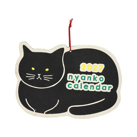 2027Calendar シェイプカレンダー にゃんこ 壁掛けカレンダー2027年 令和9年暦 トモコーポレーション