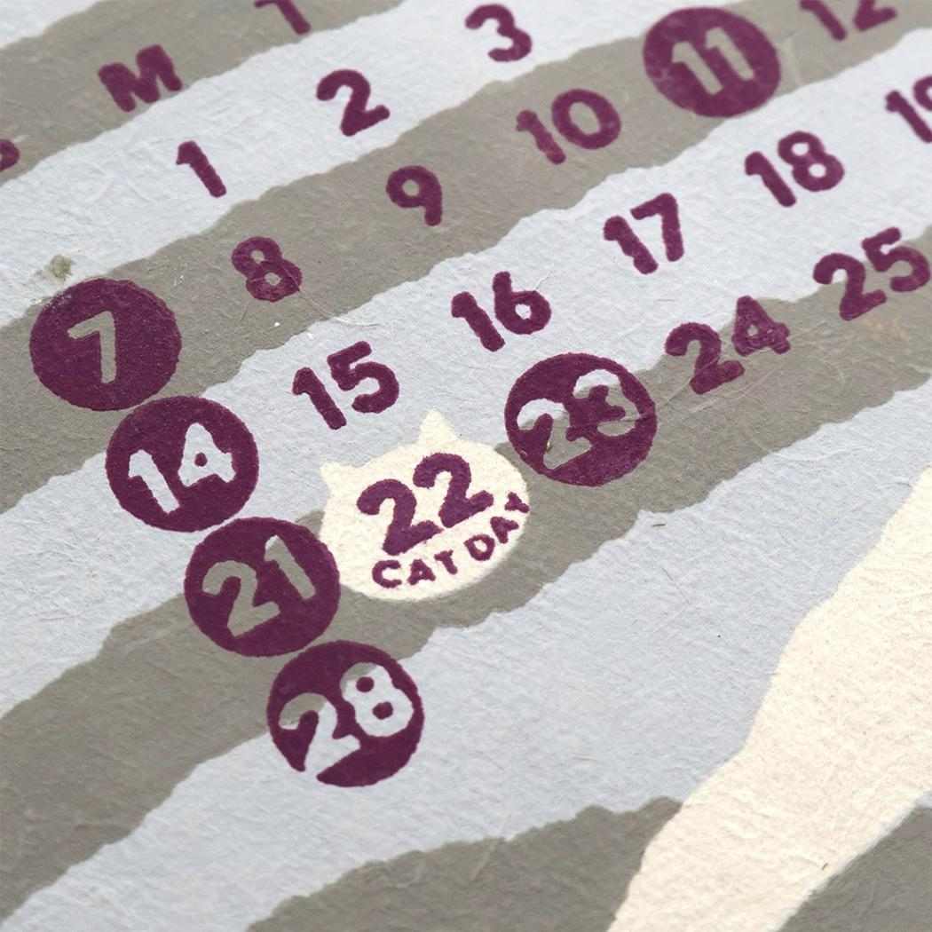 2027Calendar シェイプカレンダー にゃんこ 壁掛けカレンダー2027年 令和9年暦 トモコーポレーション