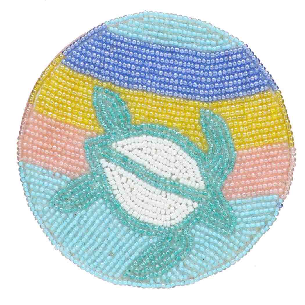 アニマルグッズ テーブルウェア ビーズコースター レインボーホヌ トモコーポレーション コップ敷き コップ置き プレゼント グッズ メール便可 シネマコレクション