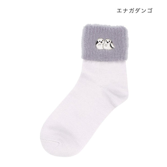 アニマルグッズ 女性用靴下 靴下 アンクルファー エナガダンゴ アニマル トモコーポレーション 大人向け かわいい ウォーマー雑貨 グッズ メール便可 シネマコレクション