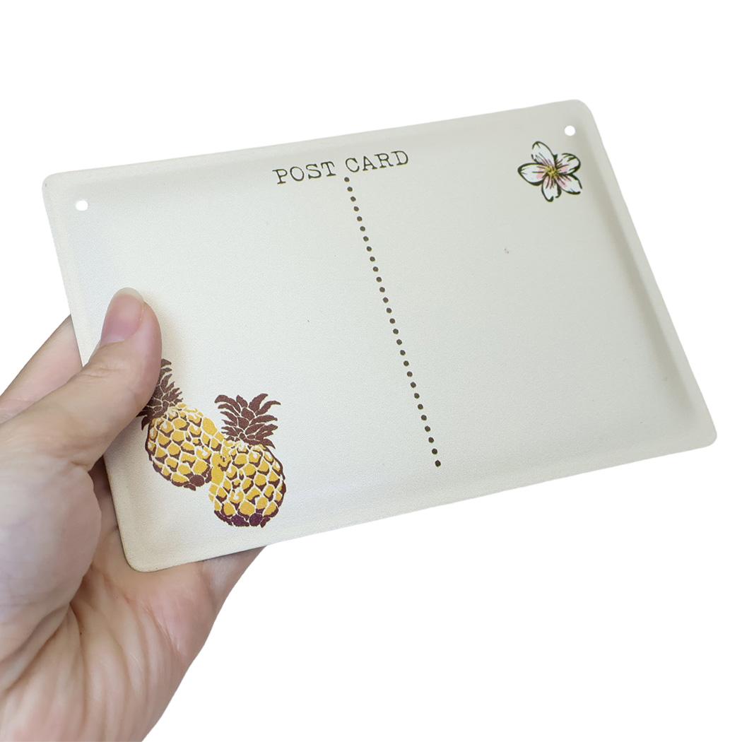 グリーティングカード メタルポストカード サーフィン サンタ トモコーポレーション