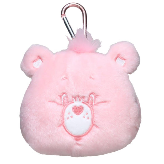 ケアベア ミニポーチ カラビナ付きぬいぐるみファスナーポーチ ラブアロットベア CareBears ティーズファクトリー 小物入れ キャラクター グッズ シネマコレクション