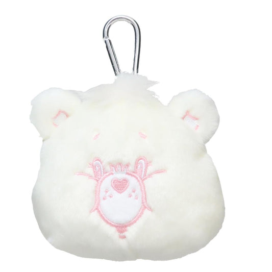 ケアベア ミニポーチ カラビナ付きぬいぐるみファスナーポーチ スパークルハートベア CareBears ティーズファクトリー 小物入れ キャラクター グッズ シネマコレクション