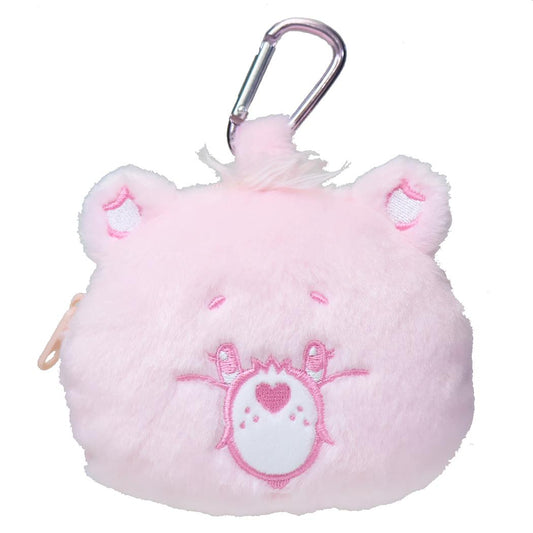 ケアベア ミニポーチ カラビナ付きぬいぐるみファスナーポーチ チアベア CareBears ティーズファクトリー 小物入れ キャラクター グッズ シネマコレクション