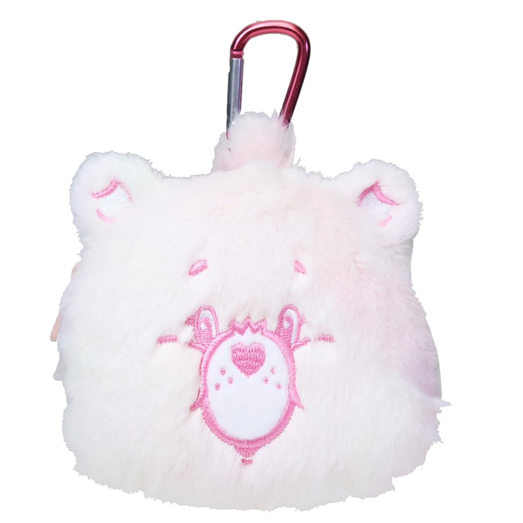 ケアベア ミニポーチ カラビナ付きぬいぐるみファスナーポーチ トゥルーハートベア CareBears ティーズファクトリー 小物入れ キャラクター グッズ シネマコレクション