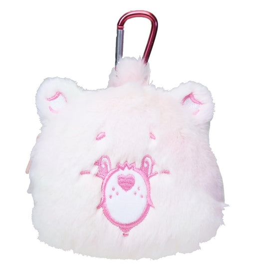 ケアベア ミニポーチ カラビナ付きぬいぐるみファスナーポーチ トゥルーハートベア CareBears ティーズファクトリー 小物入れ キャラクター グッズ シネマコレクション