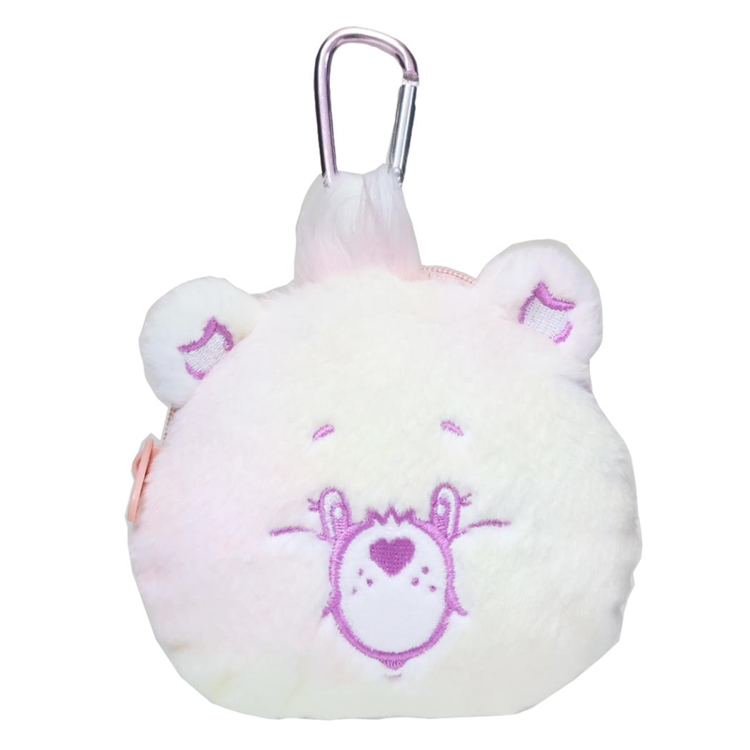 ケアベア ミニポーチ カラビナ付きぬいぐるみファスナーポーチ メッセージベア CareBears 小物入れ かわいい キャラクター グッズ シネマコレクション