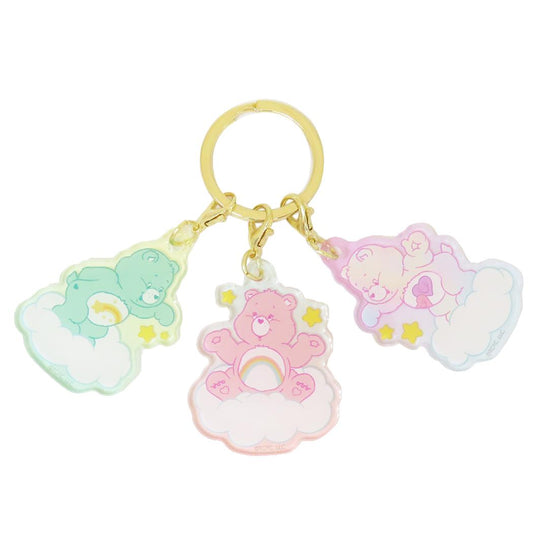 ケアベア キーリング 3チャームキーホルダー スター B CareBears ティーズファクトリー プレゼント キャラクター グッズ メール便可 シネマコレクション