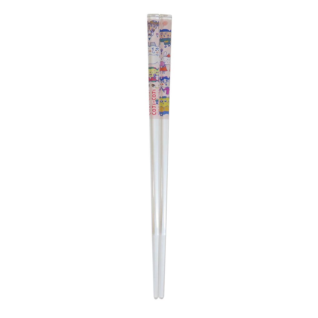 コジコジ ジュニア用おはし クリア箸 18cm お菓子 さくらももこ ティーズファクトリー テーブルウェア アニメキャラクター グッズ メール便可 シネマコレクション