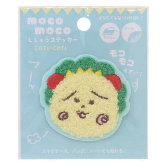 コジコジ ワッペン モコモコ刺繍ステッカー こまりがお さくらももこ ティーズファクトリー 手芸用品 アニメキャラクター グッズ メール便可 シネマコレクション