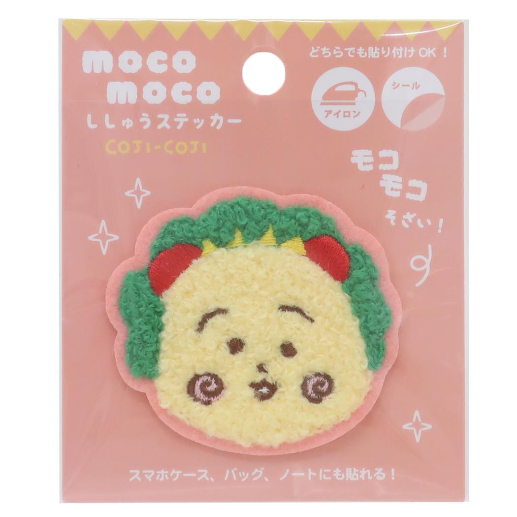 コジコジ ワッペン モコモコ刺繍ステッカー にこにこ さくらももこ ティーズファクトリー 手芸用品 アニメキャラクター グッズ メール便可 シネマコレクション