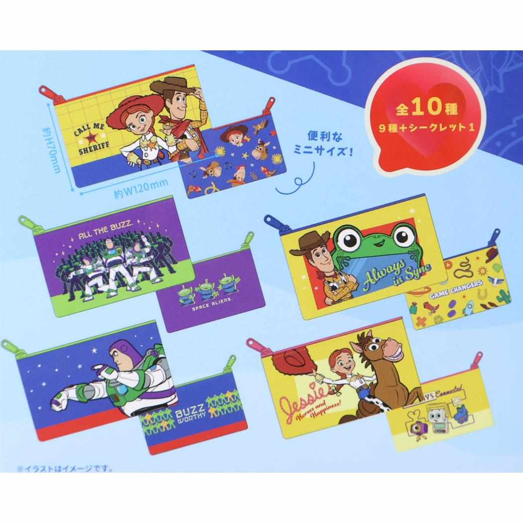 トイストーリー5 ミニポーチ シークレットフラットミニポーチ 全10種 10個入セット BOX ディズニー