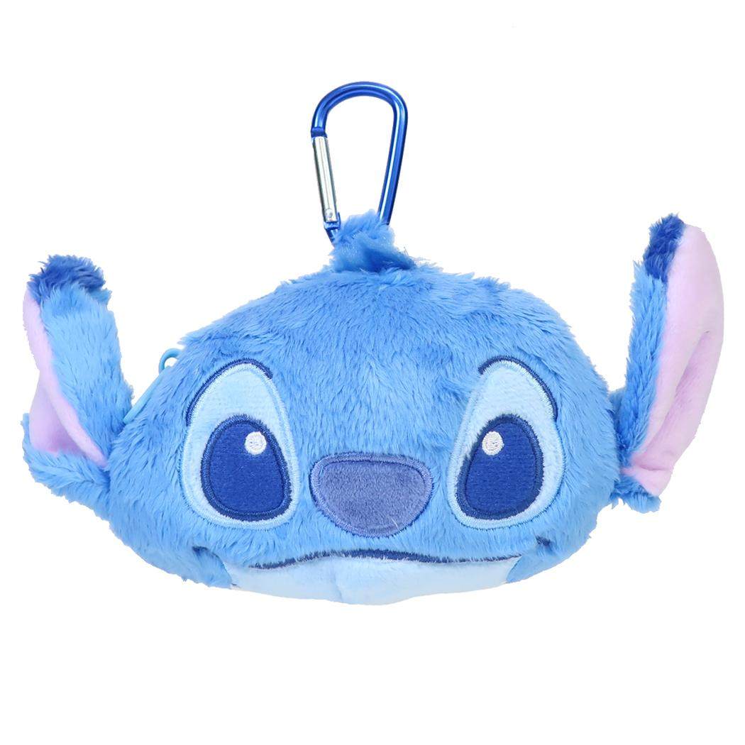 スティッチ ミニポーチ カラビナ付きぬいぐるみファスナーマスコット ディズニー