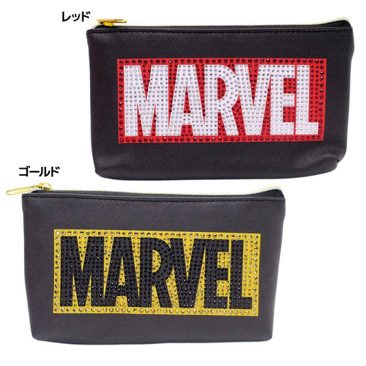 MARVELペンケースジュエリーフラットペンポーチBOXロゴマーベルデルフィーノ筆箱ギフト雑貨キャラクターグッズ通販