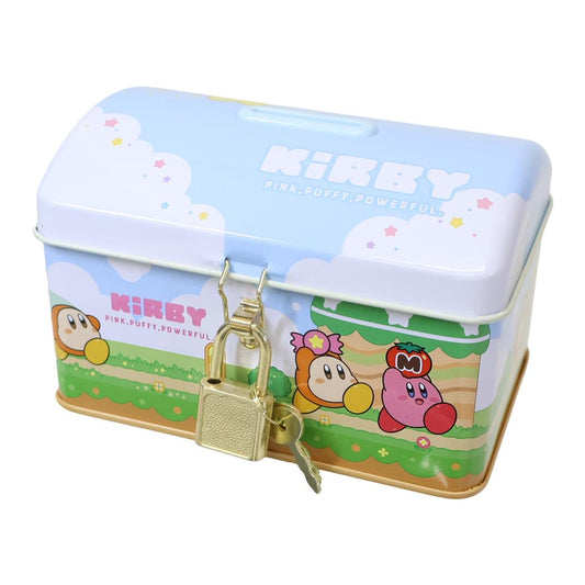 星のカービィ 貯金箱 カギ付き缶バンク グリーングリーンズ ティーズファクトリー プレゼント キャラクター グッズ シネマコレクション