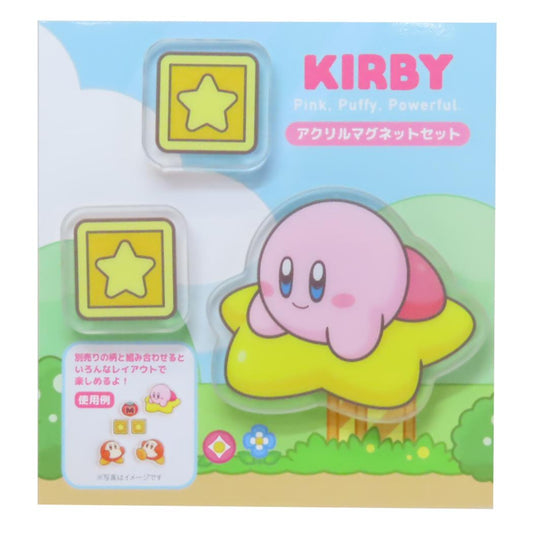 星のカービィ 磁石 アクリルマグネットセット 3個入り ティーズファクトリー コレクション雑貨 キャラクター グッズ メール便可 シネマコレクション