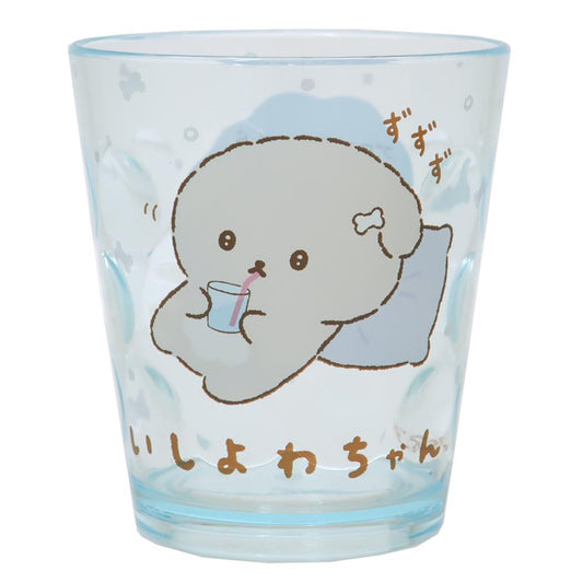 いしよわちゃん プラコップ ドットタンブラー みずいろ サンエックス ティーズファクトリー クリアコップ うがいコップ キャラクター グッズ シネマコレクション