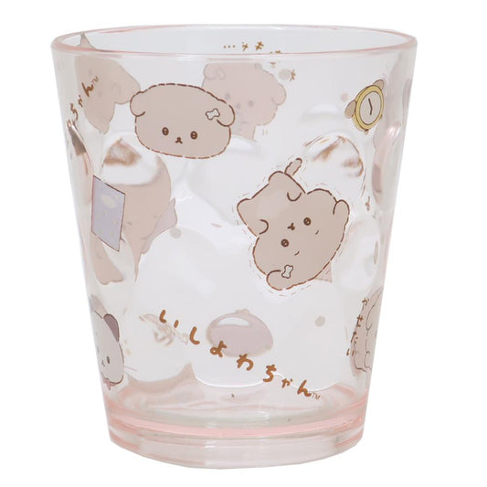 いしよわちゃん プラコップ ドットタンブラー ぴんく サンエックス ティーズファクトリー クリアコップ うがいコップ キャラクター グッズ シネマコレクション