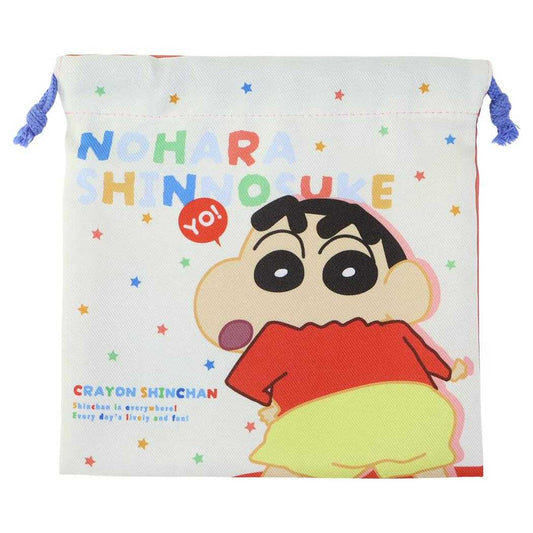 クレヨンしんちゃん 巾着袋 フラット巾着 きんちゃくポーチ しんちゃんワールド ティーズファクトリー 小物入れ アニメキャラクター グッズ メール便可 シネマコレクション