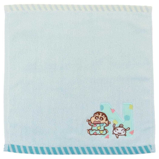クレヨンしんちゃん ハンドタオル イニシャルタオル パジャマ N ティーズファクトリー プレゼント アニメキャラクター グッズ メール便可 シネマコレクション