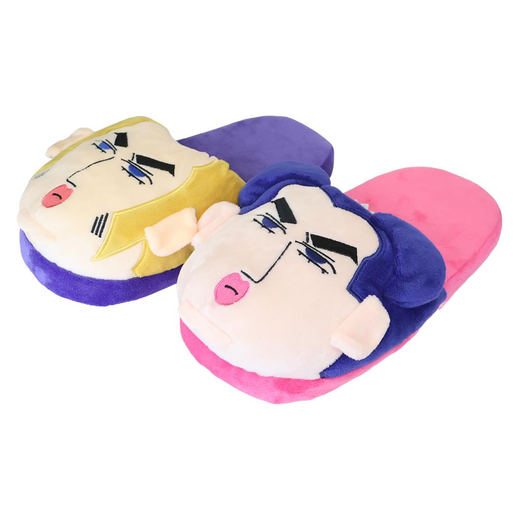 クレヨンしんちゃん ルームシューズ ぬいぐるみスリッパ マカオとジョマ