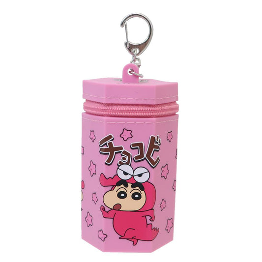 クレヨンしんちゃん ミニポーチ シリコンミニケース チョコビ ピンク ティーズファクトリー 小物入れ アニメキャラクター グッズ シネマコレクション