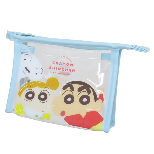 クレヨンしんちゃん コスメポーチ フチイロポーチ あっぷっぷ！ ティーズファクトリー 小物入れ アニメキャラクター グッズ シネマコレクション