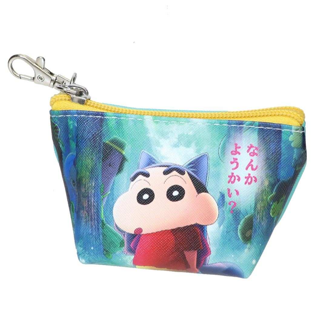 クレヨンしんちゃん 奇々怪々！オラの妖怪バケーション ミニポーチ 三角ミニポーチ アップ