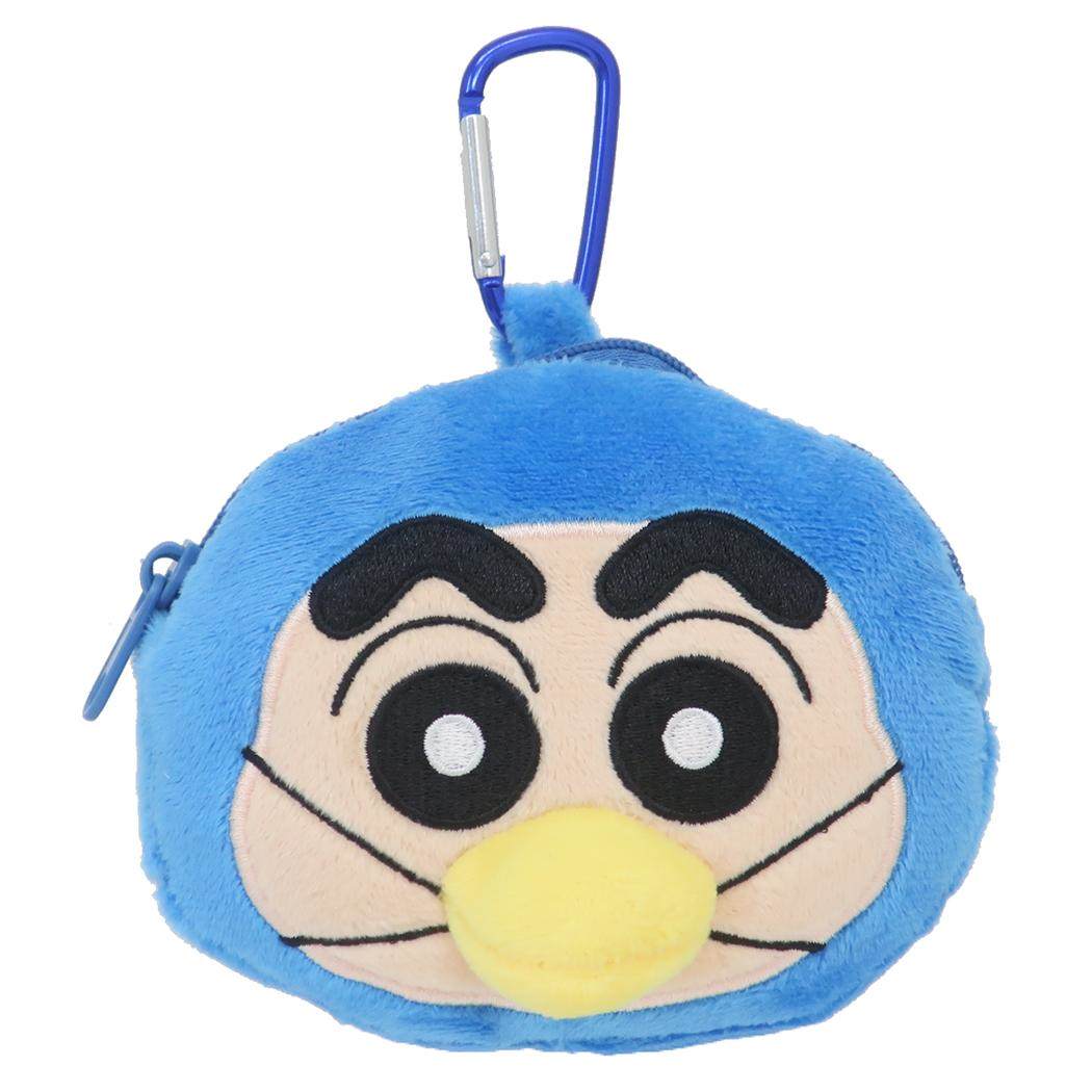 クレヨンしんちゃん マスコット カラビナ付きぬいぐるみファスナーマスコット 変身しんちゃん ぺんぎん ティーズファクトリー 小物入れ アニメキャラクター グッズ シネマコレクション