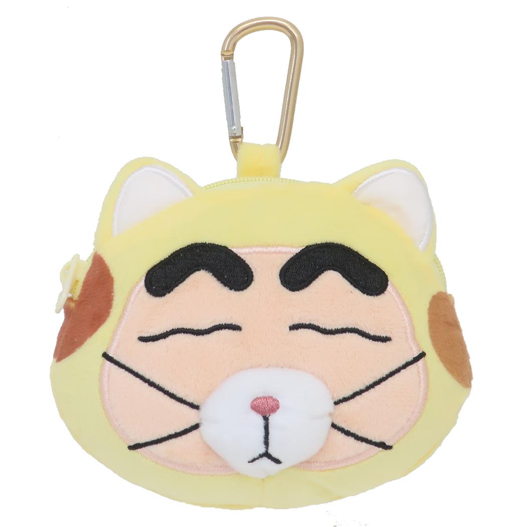 クレヨンしんちゃん マスコット カラビナ付きぬいぐるみファスナーマスコット 変身しんちゃん ねこ ティーズファクトリー 小物入れ アニメキャラクター グッズ シネマコレクション