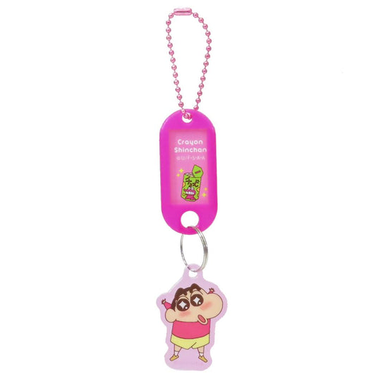 クレヨンしんちゃん キーチェーン ネームタグキーホルダー ももいろ ティーズファクトリー かわいい アニメキャラクター グッズ メール便可 シネマコレクション