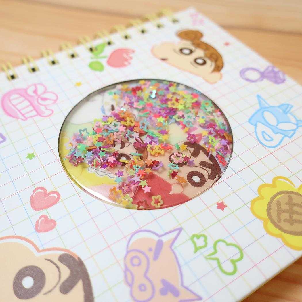 クレヨンしんちゃん シール手帳 シェイカーシール帳 らくがき