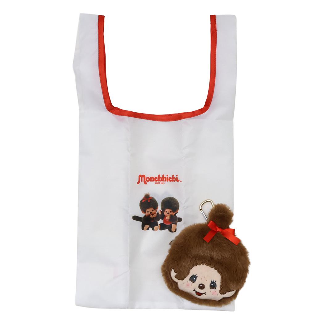 モンチッチ エコバッグ ぬいぐるみエコバッグ モンチッチちゃん ティーズファクトリー ショッピングバッグ お買い物かばん キャラクター グッズ シネマコレクション