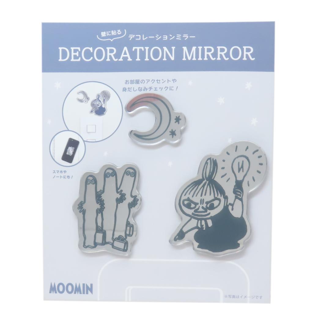 ムーミン 鏡 デコレーションミラー ミイ＆ニョロニョロ 北欧 ティーズファクトリー インテリアミラー アクリル製 キャラクター グッズ メール便可 シネマコレクション