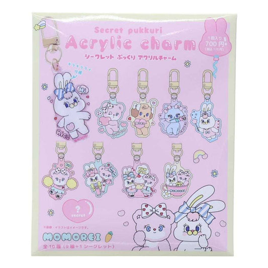 MOMOREI キーホルダー シークレットぷっくりアクリルチャーム 全10種の内どれか1個 ティーズファクトリー コレクション雑貨 キャラクター グッズ メール便可 シネマコレクション