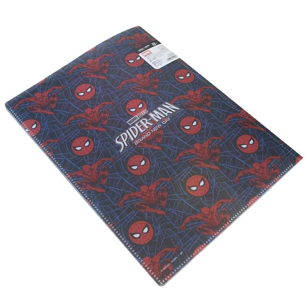 スパイダーマン ポケットファイル 6Pファイル ハードカバー A4 SMBND ブラック MARVEL